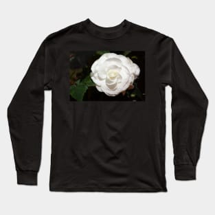 One white begonia flower. Long Sleeve T-Shirt